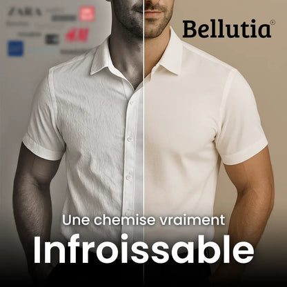 Chemise Ajustée à Manches Courtes