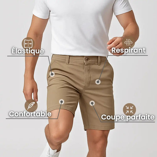 Short en coton extensible Bellutia®