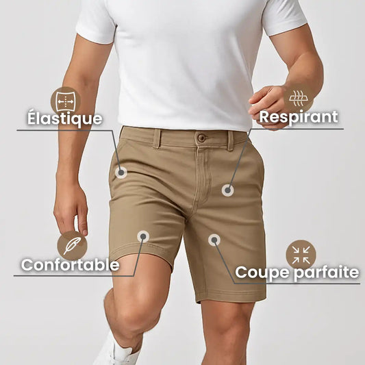 Short en coton extensible Bellutia®