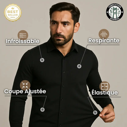 Chemise Bellutia® - Infroissable à Coupe Ajustée