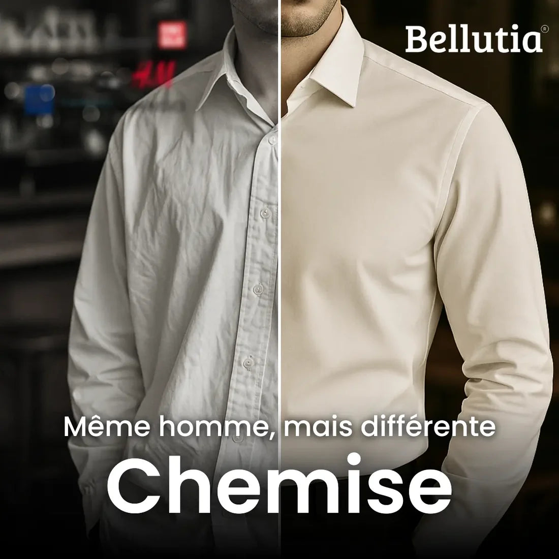 Chemise Bellutia® - Infroissable à Coupe Ajustée